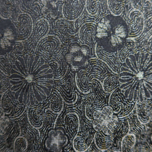 Load image into Gallery viewer, Haori Jacket Vintage(1950-1980) Black Silver Gold Chrysanthemum Plum blossom Silk #10099D2