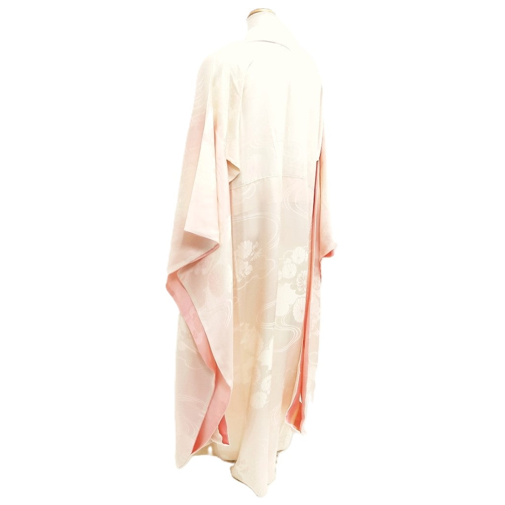Juban Light Pink Furisode Chrysanthemum Silk #10519B2 – Mikula Kimono