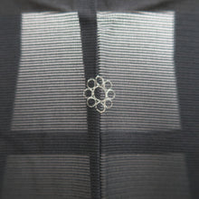 Load image into Gallery viewer, Haori Jacket Vintage(1950-1980) Black See-Through Chrysanthemum Silk #10636C4