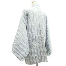 Load image into Gallery viewer, Haori Jacket Vintage(1950-1980) Light Blueish Gray Shibori Silk #10596C1
