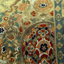 Load image into Gallery viewer, Fukuro Obi Gold Bird Silk BB331V9