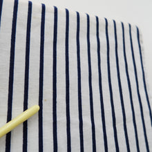 Load image into Gallery viewer, Yukata Vintage(1950-1980) White Navy Curling Wave Cotton #10487B1