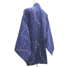 Load image into Gallery viewer, Haori Jacket Vintage(1950-1980) Blue Branch Silk #10576B5