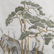 Load image into Gallery viewer, Men's Haori Vintage(1950-1980) Blackish Brown Shunga Silk #10285E4