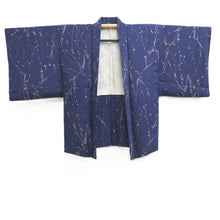 Load image into Gallery viewer, Haori Jacket Vintage(1950-1980) Blue Branch Silk #10576B5