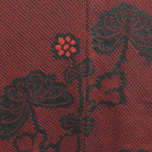 Load image into Gallery viewer, Haori Jacket Vintage(1950-1980) Red Black Full Shibori Chrysanthemum Silk #10837E2