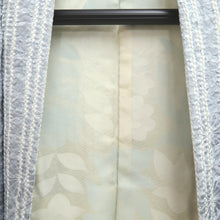 Load image into Gallery viewer, Haori Jacket Vintage(1950-1980) Light Blueish Gray Shibori Silk #10596C1