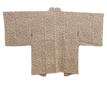 Load image into Gallery viewer, Haori Jacket Vintage(1950-1980) Brown Flower Silk #10606C2