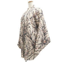 Load image into Gallery viewer, Haori Jacket Vintage(1950-1980) Off white Beige Flower Silk #10676D1