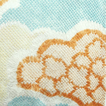 Load image into Gallery viewer, Haori Jacket Vintage(1950-1980) Light Green Light Blue Red Full Shibori Cloud Silk #10807D5