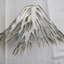 Load image into Gallery viewer, Men's Juban Blueish Gray Landscape Mt. Fuji Tokaido Silk #10451A4