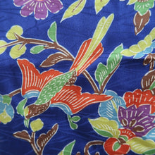Load image into Gallery viewer, Haori Jacket Blue Bird Silk #10726D2