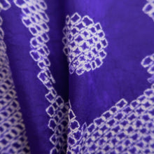 Load image into Gallery viewer, Haori Jacket Vintage(1920-1950) Blueish Purple Shibori Silk #10625C3