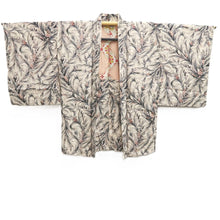 Load image into Gallery viewer, Haori Jacket Vintage(1950-1980) Off white Beige Flower Silk #10676D1