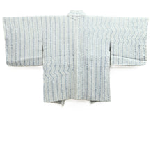 Load image into Gallery viewer, Haori Jacket Vintage(1950-1980) Light Blueish Gray Shibori Silk #10596C1
