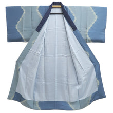 Load image into Gallery viewer, Men's Juban Light Blue Gray Tatewaku Silk #10877E4