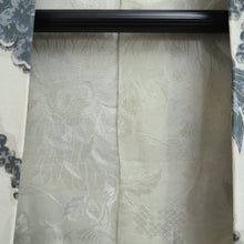 Load image into Gallery viewer, Haori Jacket Vintage(1950-1980) White Botanical Silk #11016A1