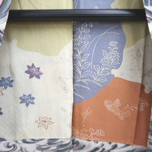 Load image into Gallery viewer, Haori Jacket Vintage(1950-1980) Off white Gray Wave Silk #10947F2