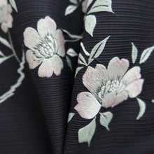 Load image into Gallery viewer, Haori Jacket Vintage(1950-1980) Black Fully Embroidered Peony Silk #10160D4