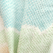 Load image into Gallery viewer, Haori Jacket Vintage(1950-1980) Light Green Light Blue Red Full Shibori Cloud Silk #10807D5