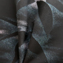 Load image into Gallery viewer, Haori Jacket Black Bamboo leaf Silk #10826E2