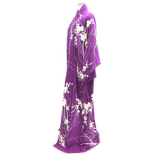 Load image into Gallery viewer, Kimono Vintage(1950-1980) Purple Plum blossom Branch Silk #10781D4
