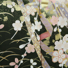 Load image into Gallery viewer, Furisode Light Yellow brown Plum blossom Branch Silk #9680J3