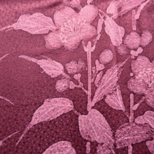 Load image into Gallery viewer, Haori Jacket Magenta Flower Silk #10686D1