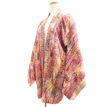 Load image into Gallery viewer, Haori Jacket Vintage(1950-1980) Reddish Pink Full Shibori Flower Silk #10808D5