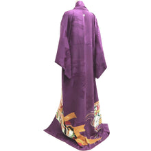 Load image into Gallery viewer, Kimono Vintage(1950-1980) Purple Heian Princess Silk #10269E4