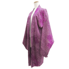 Load image into Gallery viewer, Haori Jacket Vintage(1920-1950) Magenta Shishi Silk #11046A3