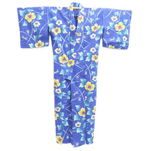 Load image into Gallery viewer, Yukata Blue Dragonfly Cotton #10751D3
