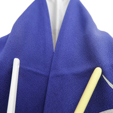 Load image into Gallery viewer, Furisode Blue Crane Birds Plum blossom Silk #10337F2