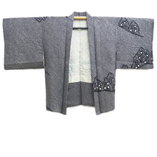Load image into Gallery viewer, Haori Jacket Grayish Black Full Shibori Tree Silk #10717D2