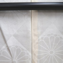 Load image into Gallery viewer, Haori Jacket Vintage(1950-1980) Black Silver Chrysanthemum Silk #9773A4