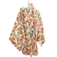 Load image into Gallery viewer, Haori Jacket Pale Yellow Butterfly Silk #10727D2