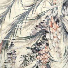 Load image into Gallery viewer, Haori Jacket Vintage(1950-1980) Off white Beige Flower Silk #10676D1