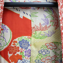 Load image into Gallery viewer, Haori Jacket Vintage(1950-1980) Reddish Brown Flower Silk #10587C1