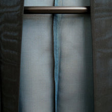 Load image into Gallery viewer, Haori Jacket Vintage(1950-1980) Blue Black Sheer Wave Silk #10918E5