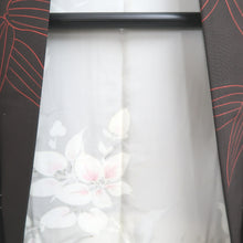 Load image into Gallery viewer, Haori Jacket Blackish Brown Iris Silk #11078A5