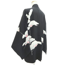 Load image into Gallery viewer, Haori Jacket Vintage(1950-1980) Black Tree Silk #11068A4
