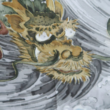 Load image into Gallery viewer, Men's Juban Grayish Blue Dragon Wave Silk #10298E5