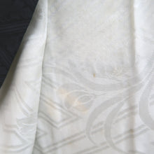Load image into Gallery viewer, Haori Jacket Vintage(1950-1980) Black Shibori Botanical Silk #10936F1