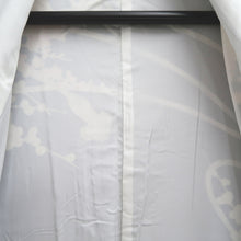 Load image into Gallery viewer, Furisode Blue Crane Birds Plum blossom Silk #10337F2