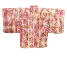 Load image into Gallery viewer, Haori Jacket Vintage(1950-1980) Reddish Pink Full Shibori Flower Silk #10808D5