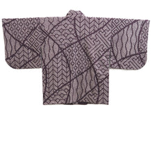 Load image into Gallery viewer, Haori Jacket Dark Purple Full Shibori Silk #10838E2