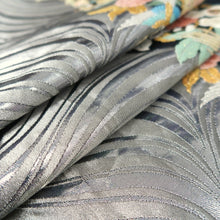 Load image into Gallery viewer, Fukuro Obi Silver Gold Bird Peony Ryusui Silk BB345W1