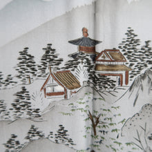 Load image into Gallery viewer, Men's Haori Blue Black Landscape Wide Silk #10440A3