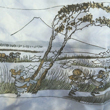 Load image into Gallery viewer, Men's Juban Blueish Gray Landscape Silk #10666C5