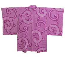 Load image into Gallery viewer, Haori Jacket Vintage(1920-1950) Purple Shibori Karakusa Silk #11006F5